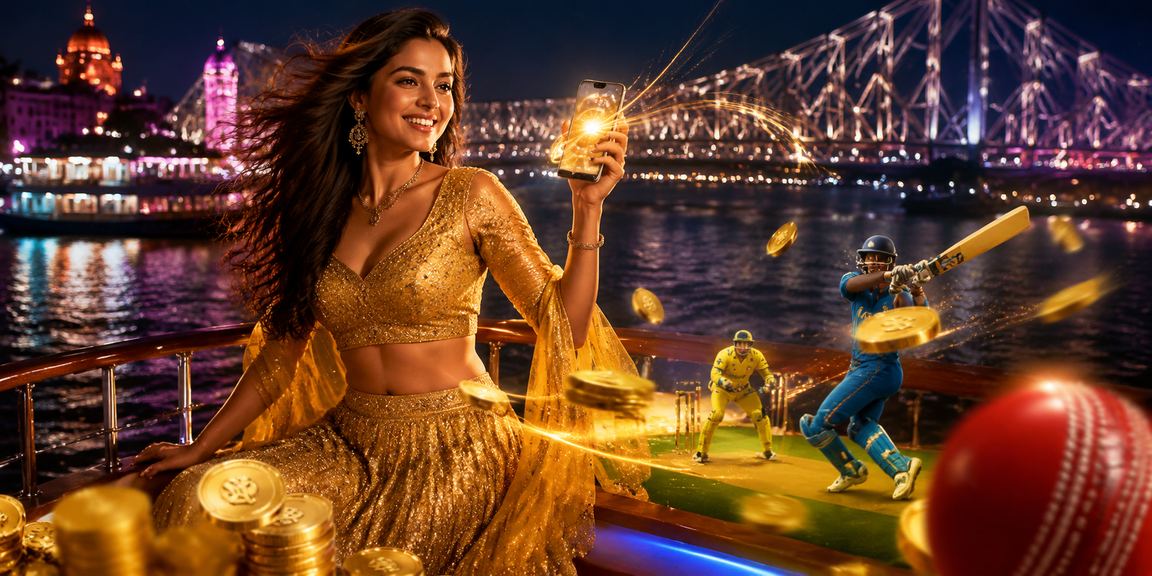 Teen Patti players enjoying traditional attire in Kolkata