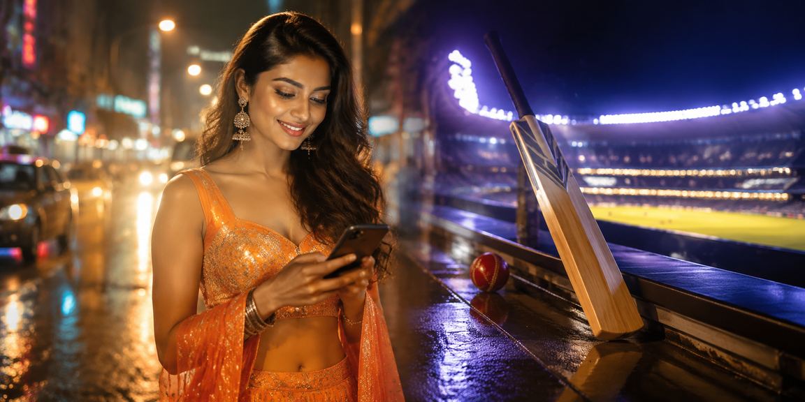 User navigating payment options on mobile device at night in Mumbai